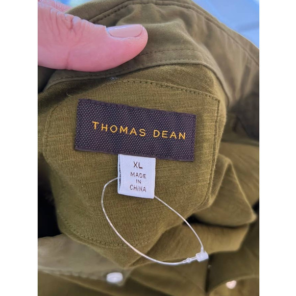 NWOT Thomas Dean Green Polo Shirt size XL - Picture 4 of 5